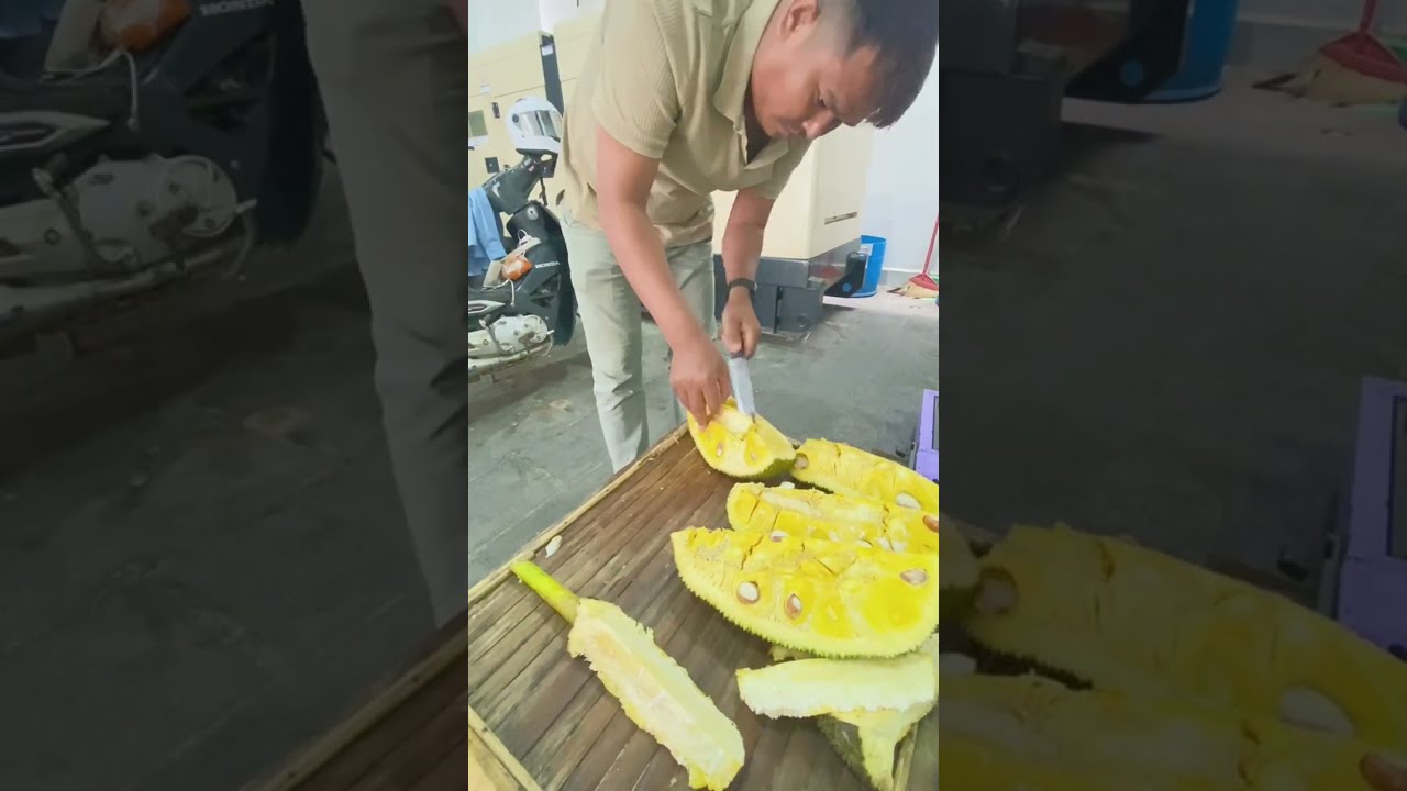  How To Cut Jake Fruits Viralvideo Food Lunch Cute Jackfruit Shortvideo