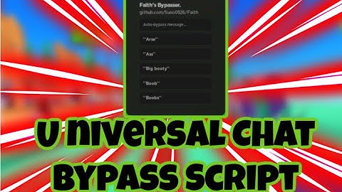 {2023} Roblox Chat Bypasser! Say Bad Words on Roblox! UNIVERSAL / PASTEBIN