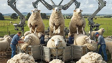 1.3 Billion Sheep Are Being Transported And Processed This Way - Sheep Farming Documentary