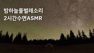 2시간 풀벌레소리 수면 ASMR 🌿 불면증 해소, 꿀잠 유도, 깊은 밤의 자연 백색소음