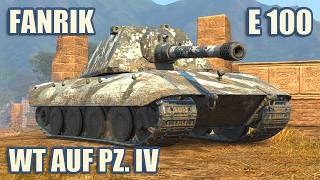 E 100, Fänrik & Waffenträger auf Pz. IV • WoT Blitz Gameplay