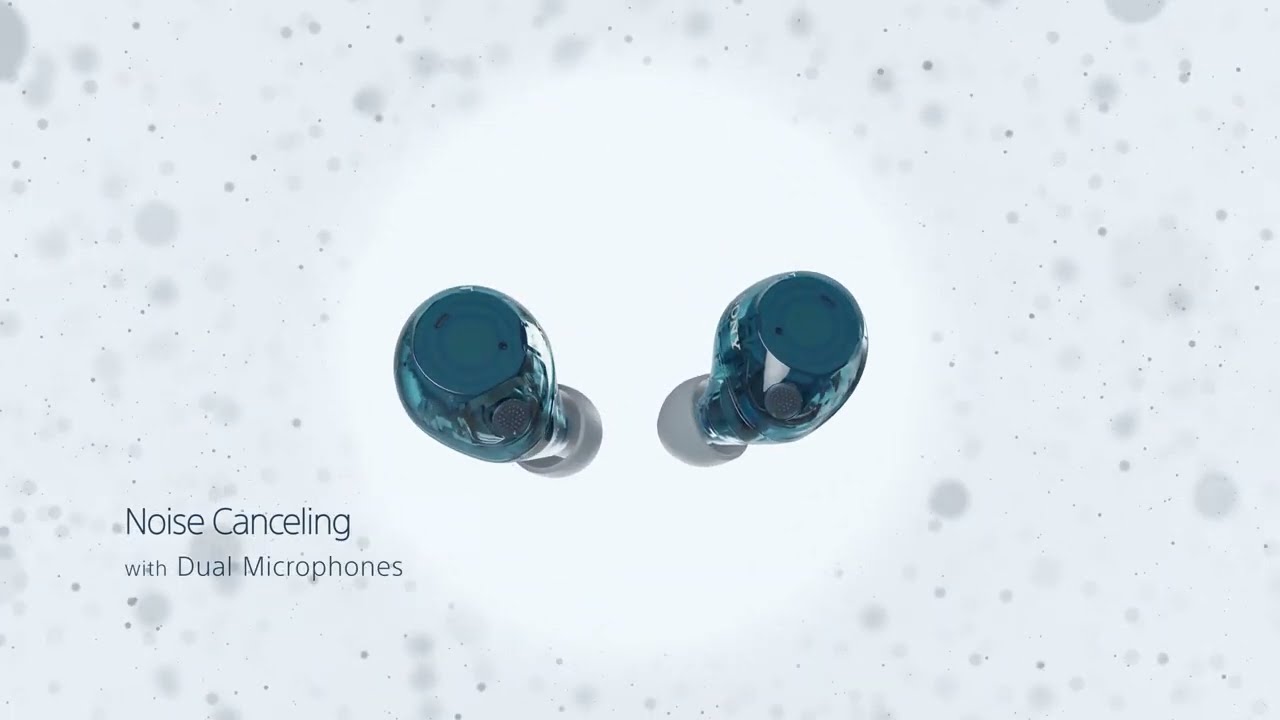 ソニーが海外発表したスケルトン仕様のグラスブルーの 新型NC対応完全