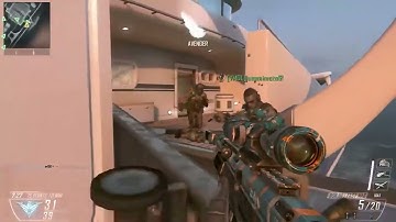 CRAZY DSR50 CAL SNIPER KILLFEED ON HIJACKED BO2