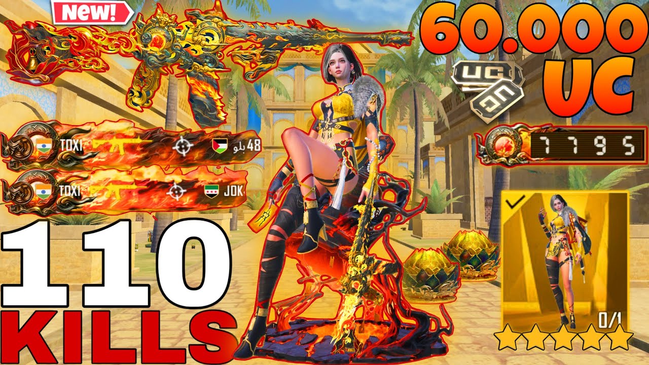 60.000😱FOR NEW GUN M416 (LEVEL8)BEST GAMEPLAY PUBG MOBILE🔥WITH NEW M416