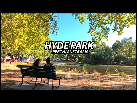 HYDE PARK (Perth, Australia) - Very Attractive Park with Huge London Plane Trees | Walking Tour