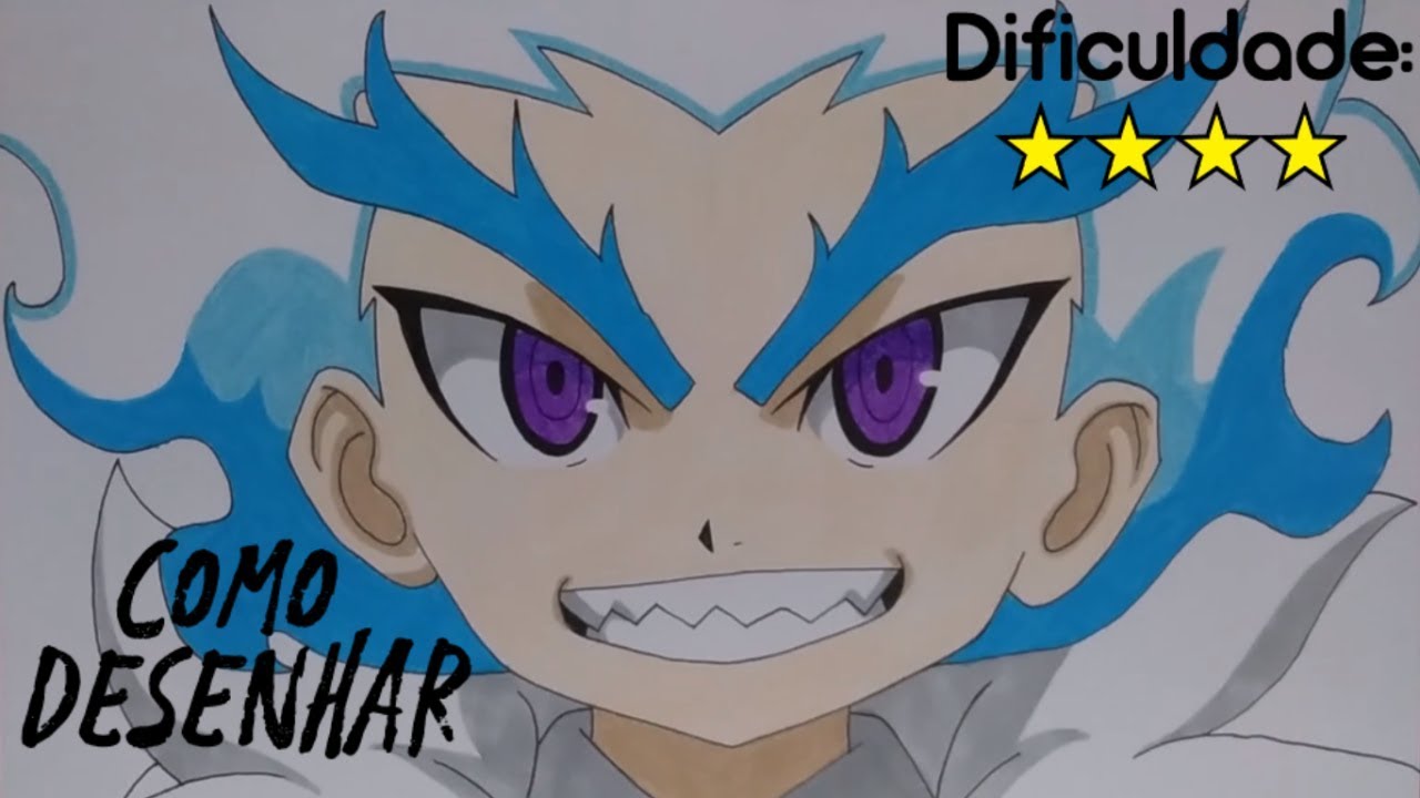 Como desenhar o shu de beyblade burst - Como desenhar