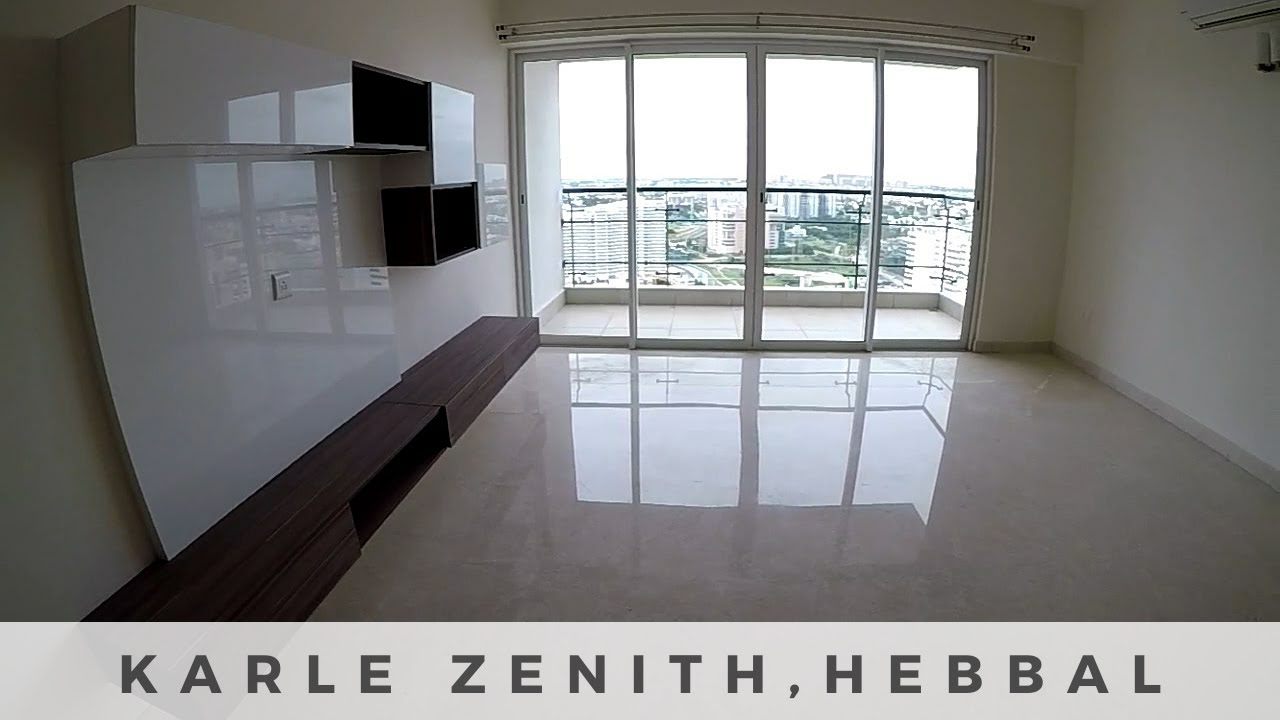 Karle Zenith Residences | Premium 3bhk Flat For Rent in Hebbal, Bangalore ☎️ +91 99001 42491