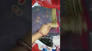 meesho saree unboxing#shorts#review will come soon on my channel