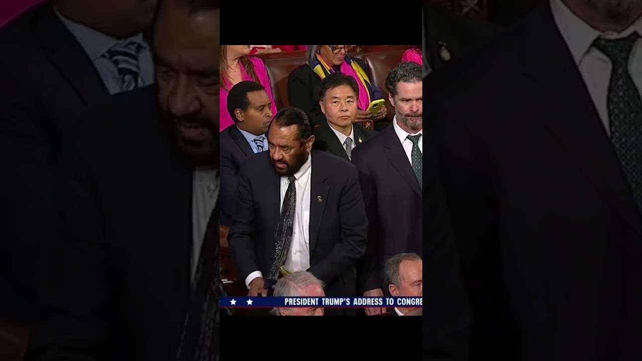 Al Green removed from Congress during Trump speech