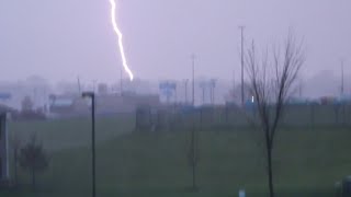  | Insane Thunderstorm with Frequency Lightning - Heavy Rain in the morning - Maryville, MO