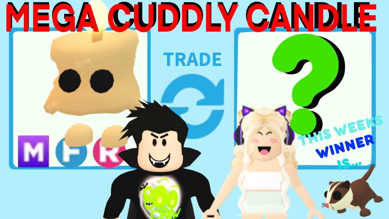 Trading Mega Neon Cuddly Candle in Adopt Me YouTube