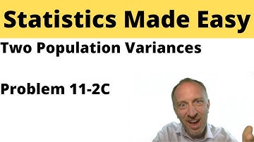 Statistiekmodule 11 - Twee populatievariantie - Probleem 11-2C