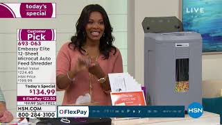 Embassy Elite 12Sheet Microcut Shredder w/120Sheet Auto ...
