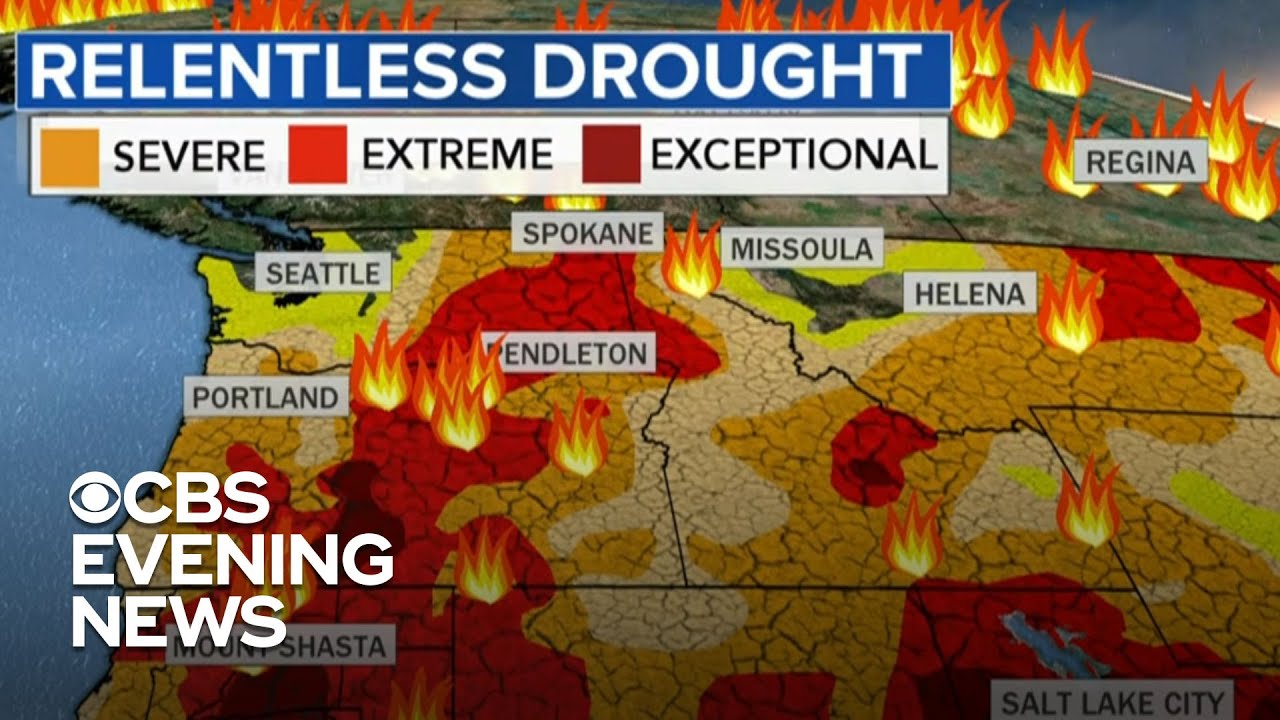 Lasting heat wave igniting wildfires in the West - YouTube