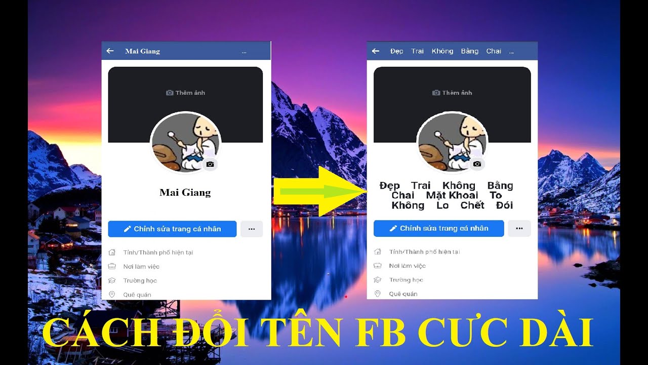 Hướng dẫn Đổi Tên Facebook cực dài - youtube