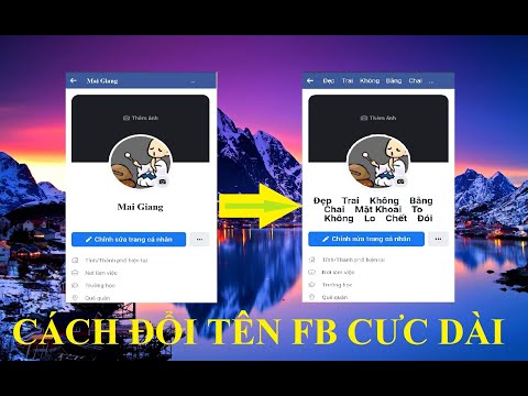 Video Hướng dẫn Đổi Tên Facebook cực dài - youtube