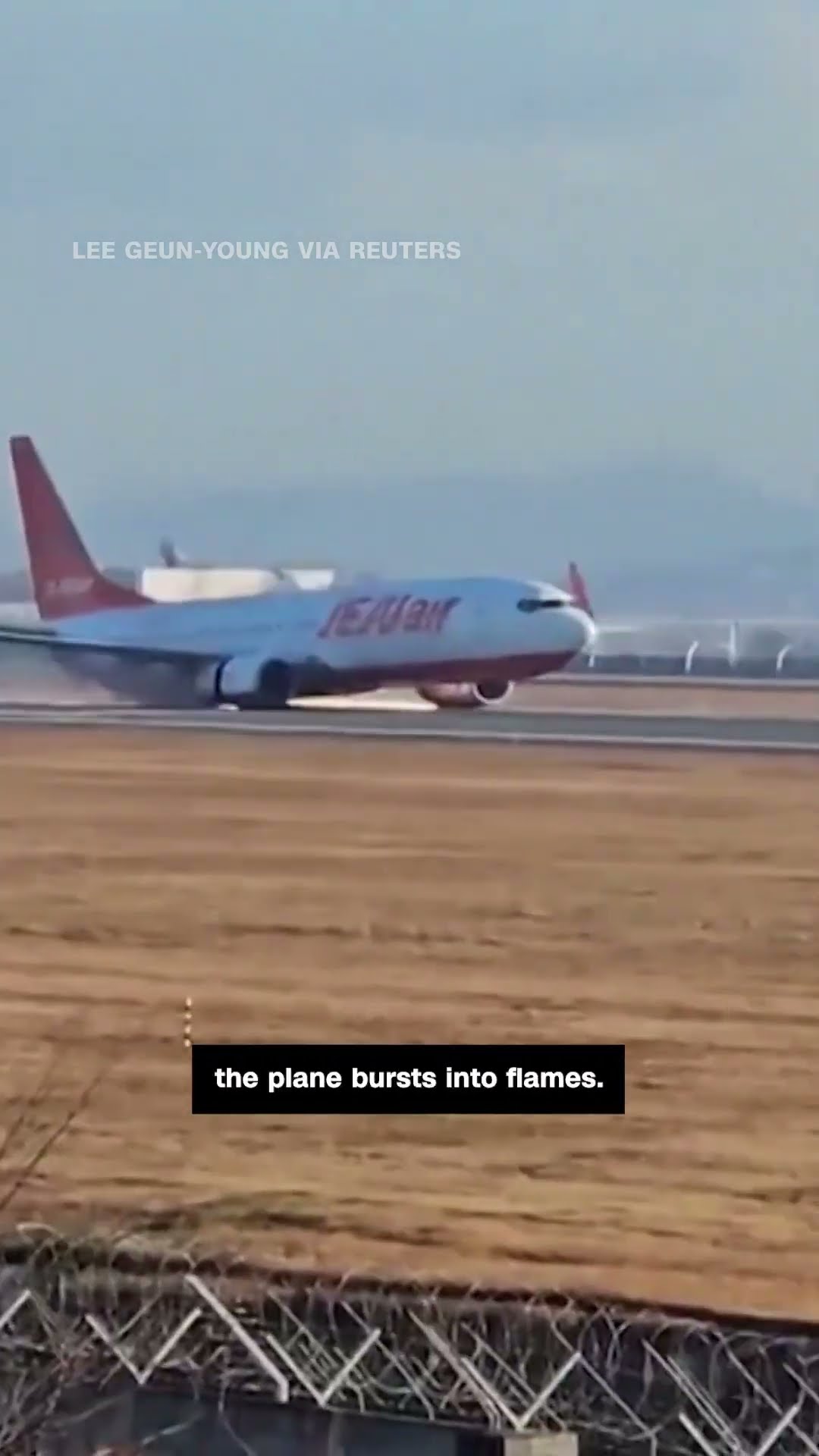 A Jeju Air plane carrying 181 people crashed in South Korea.