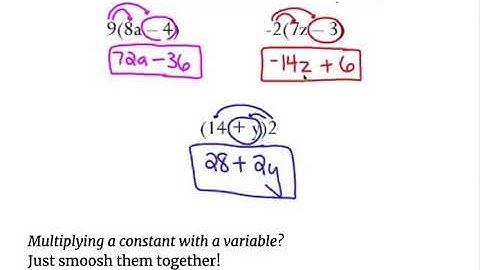 6th Grade Math: Distributive Property with Variables