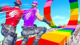 Little Brother vs Older Brother 100K VBuck Deathrun Challenge!