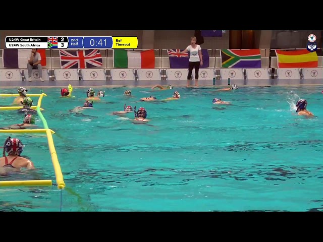 Game 202  (GBR vs RSA U24W) ENGLISH- 5th CMAS Underwater Hockey Age Group Worlds - Sheffield, UK