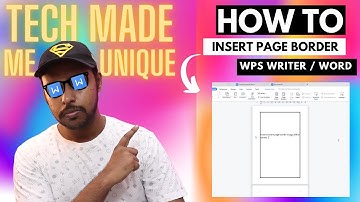How to insert page border in wps office writer | how to make border in wps office writer