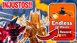 USO 2 ULTIMATES UPGRADED CLOCKMAN y UPGRADED Drillman en Endless!! Toilet Tower Defense (Roblox)