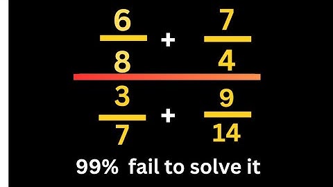 99% Fail to Solve This Simple Math Puzzle! Can You Do It?#maths #wmllogic #fractiondivision 