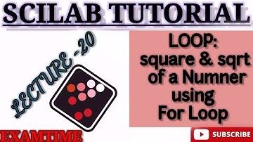HOW TO CALCULATE THE SQUARE & SQRT OF A NUMBER USING FOR LOOP|| LOOP STATEMENT