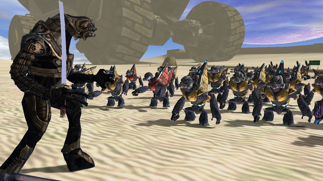 Strong Halo Characters VS. Grunts 1