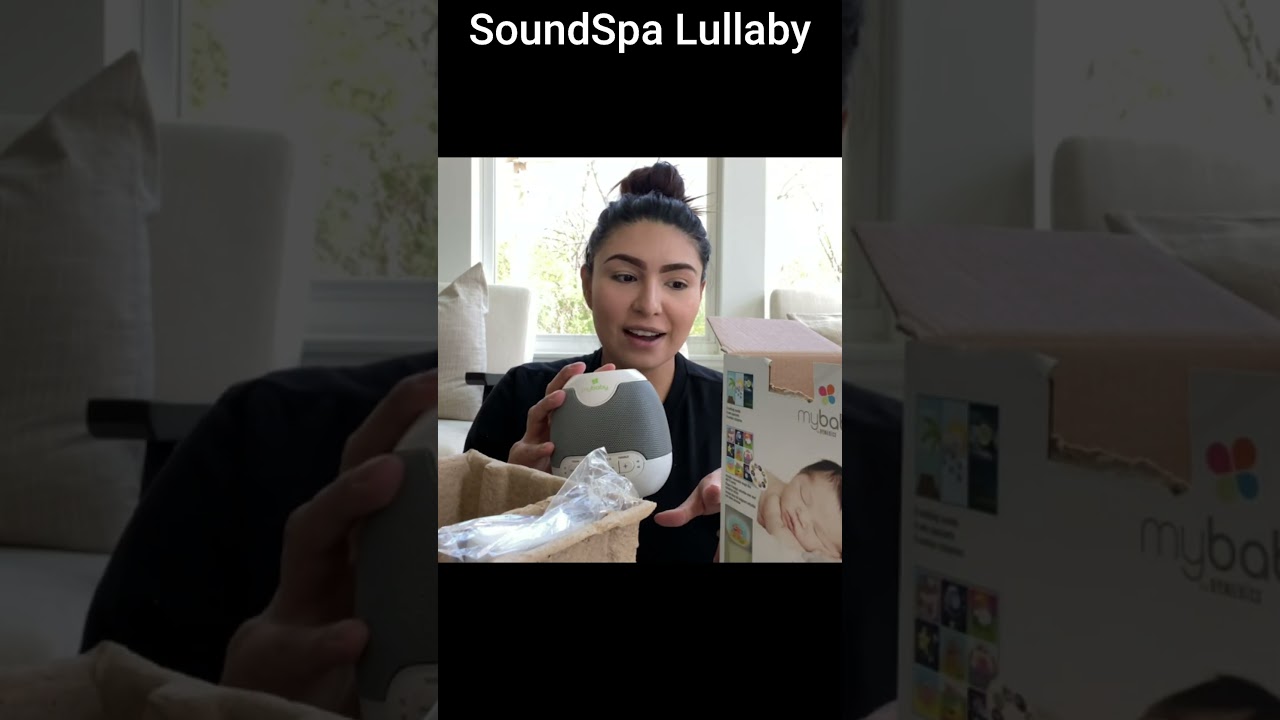 "Sleep like a baby with this SoundSpa Lullaby" 