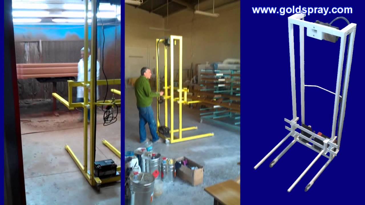 Elevador para taller de barnizado. Máquina elevadora de puertas, tableros...