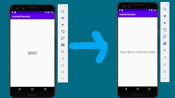 From Activity 1 To Activity 2 In Android Studio