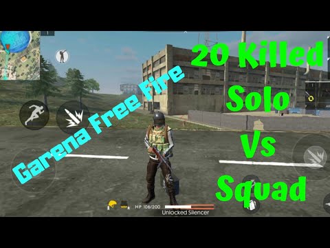 Garena Free Fire 20 Kills In Solo Vs Squad Way To Grandmaster