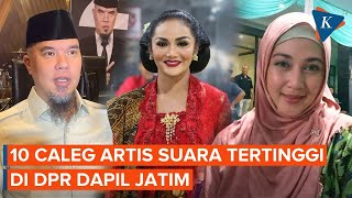 Ahmad Dhani sampai Dina Lorenza, Ini 10 Caleg Artis dengan Suara Tertinggi di DPR Dapil Jatim