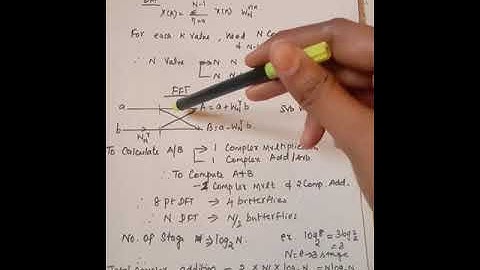 Computational complexity in fft and dft
