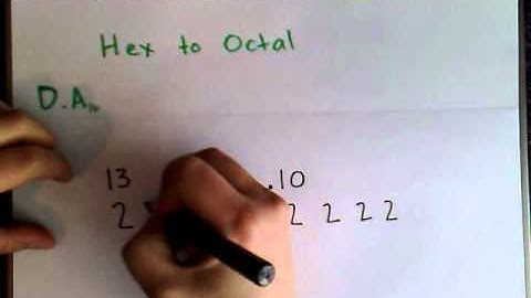 From Octal to Hex and Back again