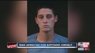 Man arrested for exposing himself in Pasco County