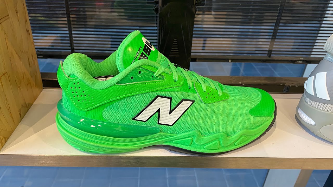 New Balance HESI Low v2 Green Punch Men\'s Wide 2E Basketball Shoes BBHSLGR2 New Balance Hesi Low V2  main image 4