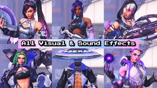 ALL Overwatch LESSERAFIM Skins Visual & Sound Effects | Overwatch x LESSERAFIM