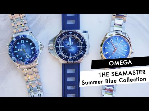 OVERVIEW: All the Watches Of The Omega Seamaster 75th Anniversary “Summer Blue” Collection