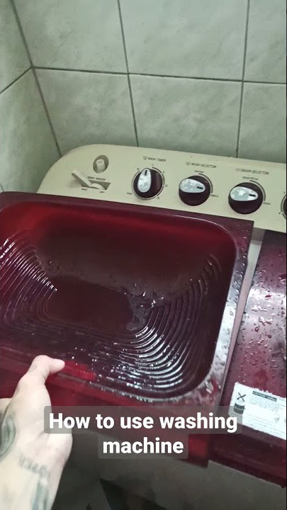 How to use washing machine