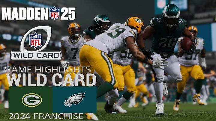 Green Bay Packers vs. Philadelphia Eagles | NFL Wild Card Highlights Sim Madden 25 | 4K HDR