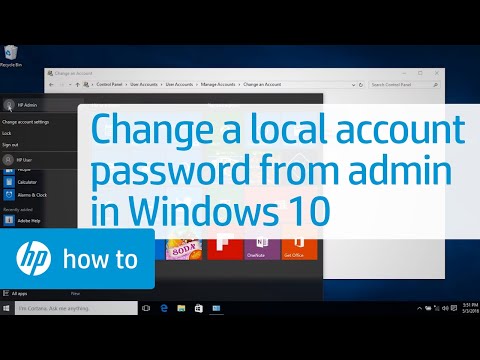 Video Changing a Local Account Password from an... - youtube