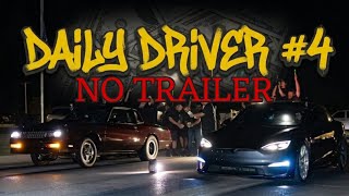 War on the Streets Daily Driver #4 Drag & Drive style Race Teslas, Monte Carlos, Camaros and more‼️