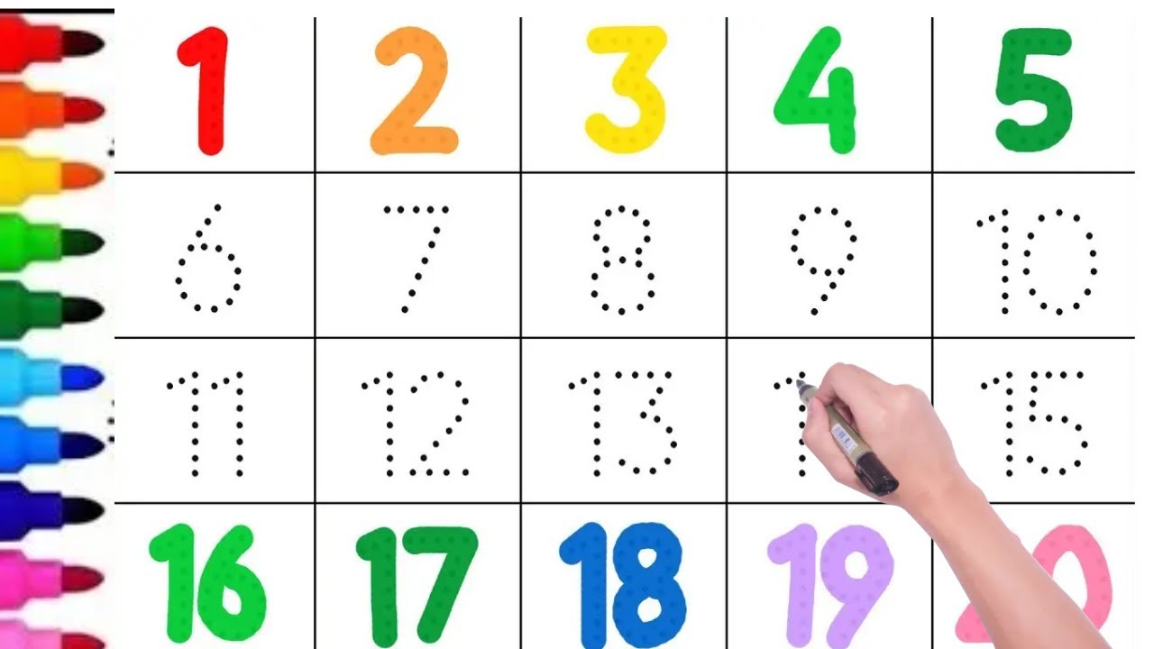 Counting Numbers | Write and Read Numbers | 123 learning for Kids | 1 ...