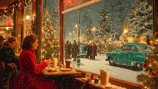 ⛄ Cozy Coffee Shop Christmas 🎅 Frank Sinatra, Nat King Cole,Bings Crosby, Dean Martin ,Brenda Lee