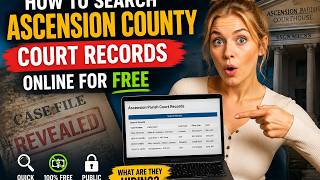 How to search Ascension County court records online for free