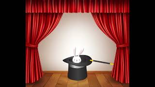 A rabbit doing magic tricks