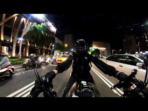 [ 騎 旅行 旅遊 ] Insta360 One X2 / Kawasaki Z900RS 高雄 夜美麗 中山路 南 - 博愛路 北