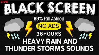 🔴 Defeat Insomnia in 3 Minutes - Leave Stress Behind with Gentle Rain & Thunder